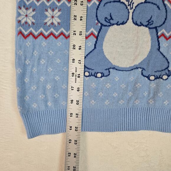 Disney Stitch Christmas Holiday Ugly Sweater Kids XL Blue Cute 0709 - Picture 6 of 7